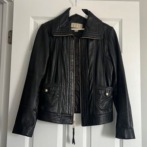 Leather Michael Kors jacket